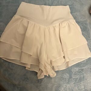 Elegant Cream Women's Shorts